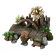 PUENTE MADERA CON FLORES